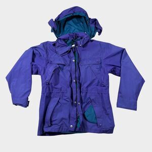 Vintage REI Gore-Tex Mountain Parka Jacket Women’s 12 Purple Teal 90s Gorpcore